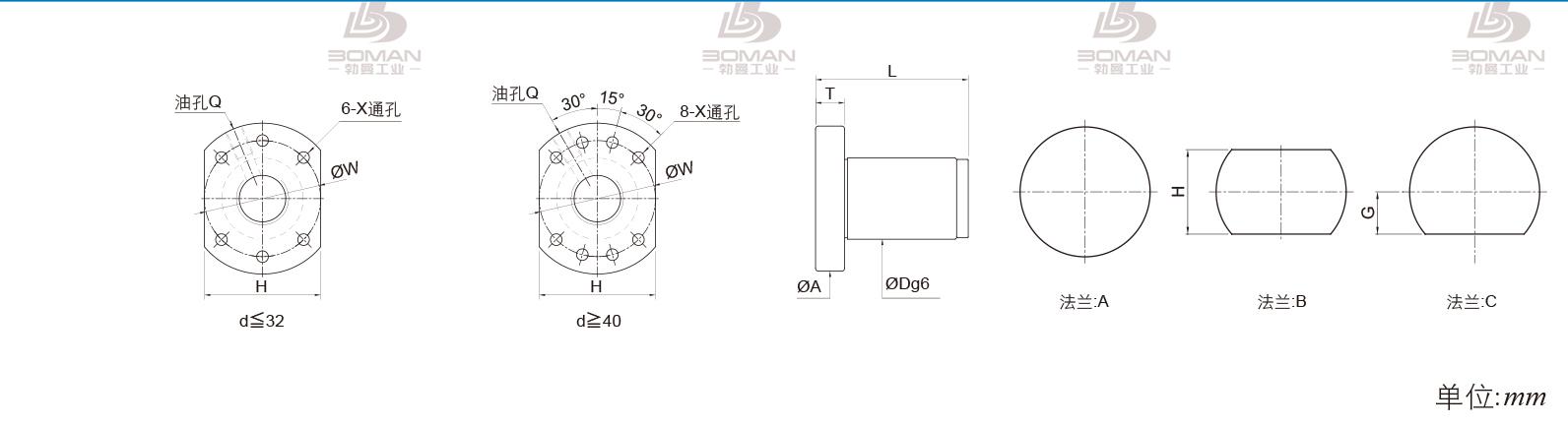 PMI FSDU3205B-4.0P pmi滚珠丝杆价格